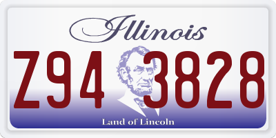 IL license plate Z943828