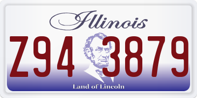 IL license plate Z943879