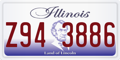 IL license plate Z943886