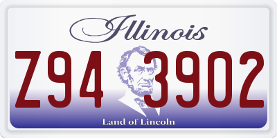 IL license plate Z943902