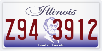 IL license plate Z943912