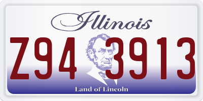 IL license plate Z943913