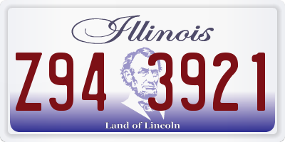 IL license plate Z943921