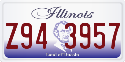 IL license plate Z943957