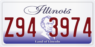 IL license plate Z943974