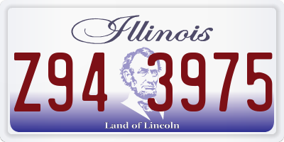 IL license plate Z943975