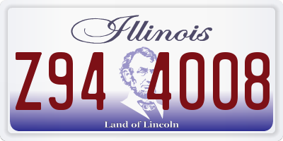 IL license plate Z944008