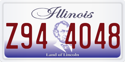 IL license plate Z944048