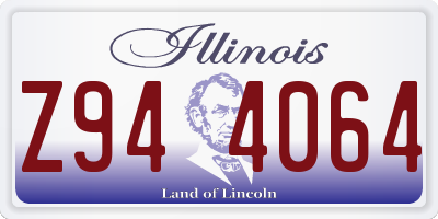 IL license plate Z944064