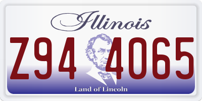IL license plate Z944065