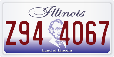 IL license plate Z944067