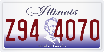 IL license plate Z944070