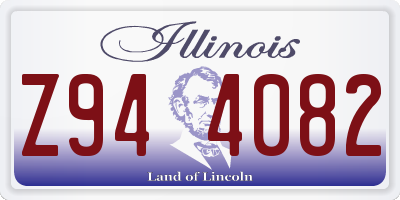 IL license plate Z944082