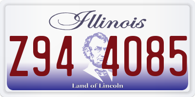 IL license plate Z944085