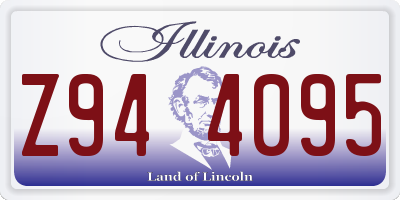 IL license plate Z944095