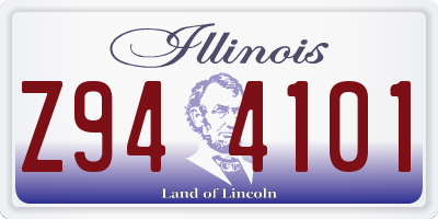 IL license plate Z944101