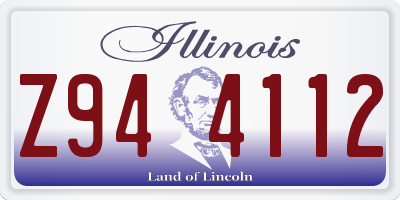 IL license plate Z944112
