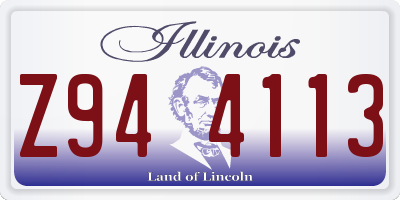 IL license plate Z944113