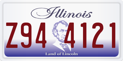 IL license plate Z944121