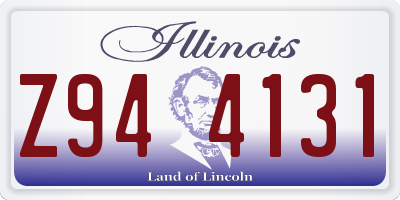 IL license plate Z944131