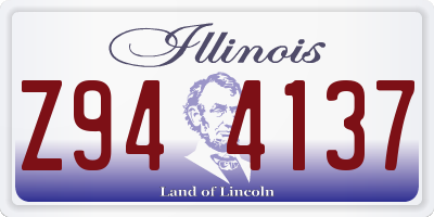 IL license plate Z944137
