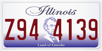 IL license plate Z944139