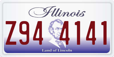 IL license plate Z944141