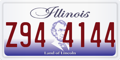 IL license plate Z944144