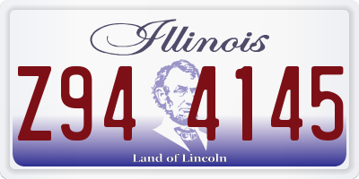 IL license plate Z944145