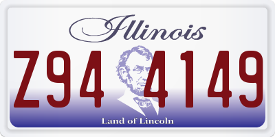 IL license plate Z944149