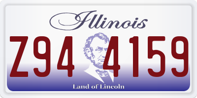 IL license plate Z944159
