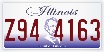 IL license plate Z944163