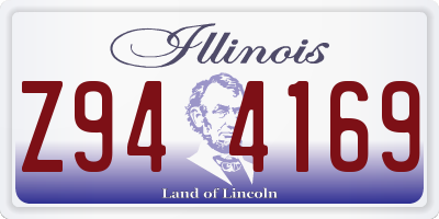 IL license plate Z944169