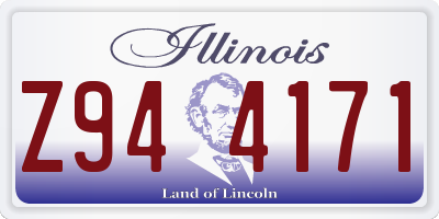 IL license plate Z944171