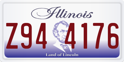 IL license plate Z944176