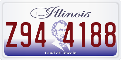 IL license plate Z944188