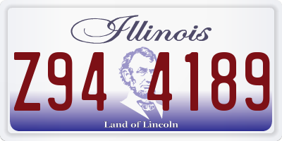 IL license plate Z944189