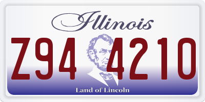 IL license plate Z944210