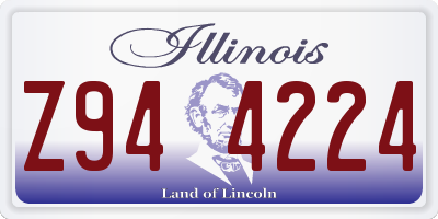 IL license plate Z944224