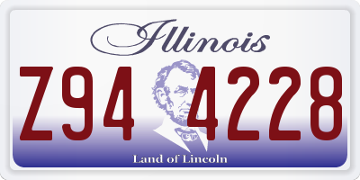 IL license plate Z944228
