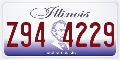 IL license plate Z944229