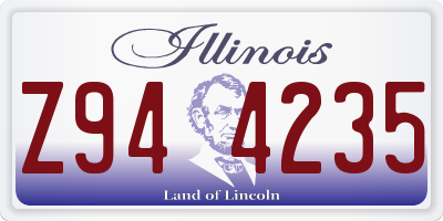 IL license plate Z944235