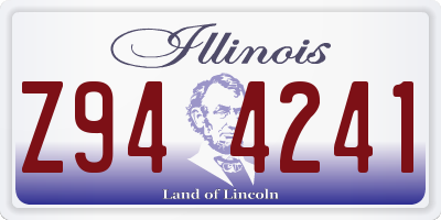 IL license plate Z944241