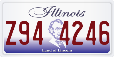 IL license plate Z944246