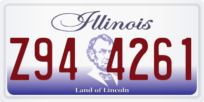 IL license plate Z944261