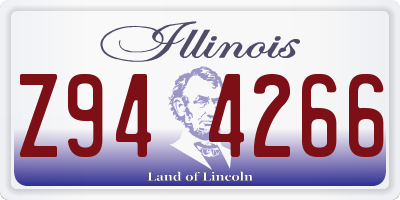 IL license plate Z944266