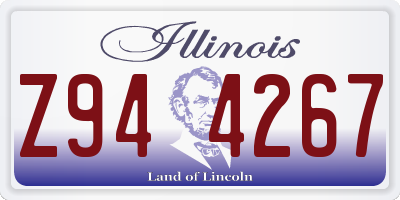 IL license plate Z944267
