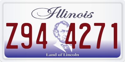 IL license plate Z944271