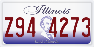 IL license plate Z944273