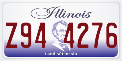 IL license plate Z944276